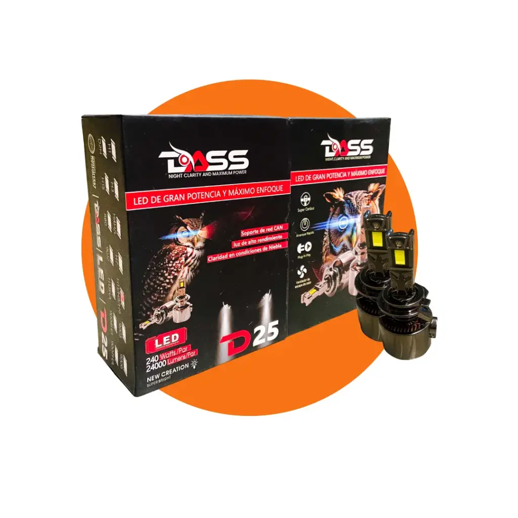 Luz Led Dass D25-9005 24000Lm Cambus